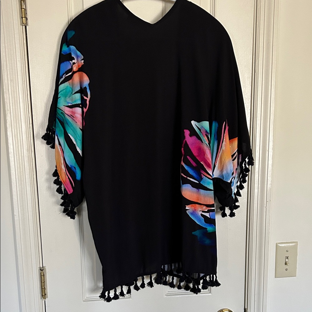 La Blanca Vibrant Floral Swim Coverup - Picture 2 of 11